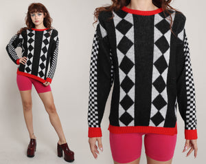 80s Harlequin Sweater