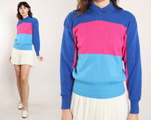 80s Color Block Sweater